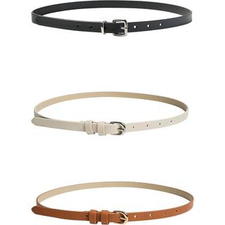 Killas 3-pak Bælter, Black Cognac/Birch, 80 cm