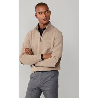 HACKETT Herren Troyer beige unifarben