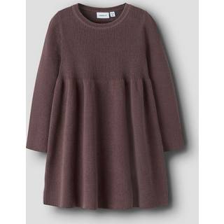 NAME IT Strik Kjole Olivine Peppercorn