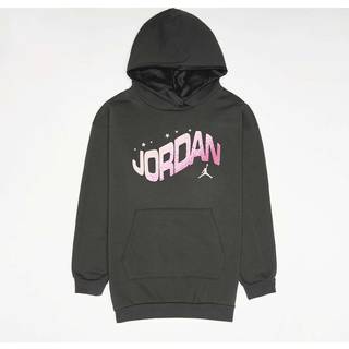 Jordan Girls' Flight Club Hoodie Junior, Sort - 12-13Y