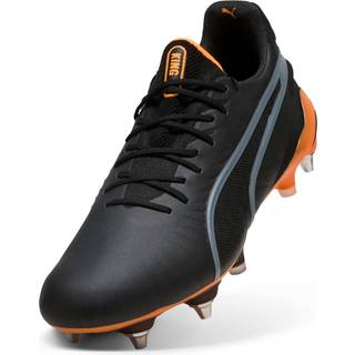 PUMA KING ULTIMATE MxSG Football Boots Unisex, Shoes, Black/Heat Fire/Silver, 45