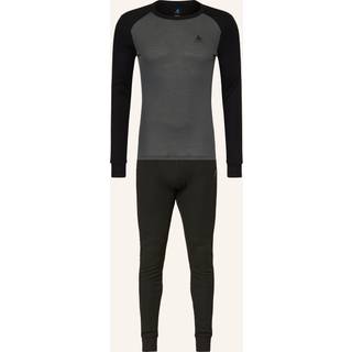 Odlo Men's Odlo Active Warm Base Layer Set Black - Urban Chic, M