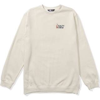 Salty Crew Men's Stake Out Crew Fleece Moonbeam, M