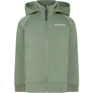 Didriksons Kids' Siljan Full Zip Light Moss, 120