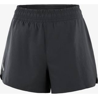 Salomon Women's SHAKEout EASY Shorts 4” Deep Black, Deep Black/, XS