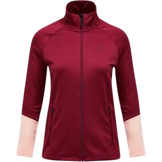 Peak Performance Women's Rider Essentials Zip Jacket Vertical Zenith/peach Fuzz/, L