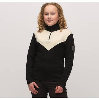 Skogstad Juniors' Gausta Merinoull Blanding Half-Zip Black, 131-142 (10 YR)