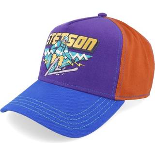 Stetson Ski Trucker Colour Block Cap Blue/Orange/Purple, OSFA