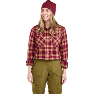Pinewood Felicia skjorte Flannel, dame, olive green, S 5-93270842005