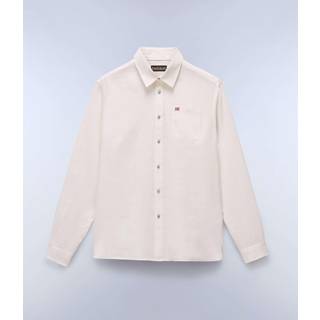 Napapijri G-Linen L/S Skjorte Herrer størrelse XL farve grå