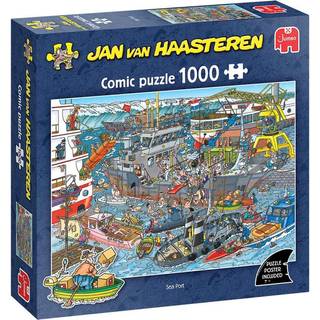 Jan van Haasteren puslespil 1000 brikker – Sea Port