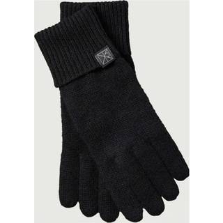 Cashmere Emblem Logo Gloves - Black - One Size