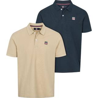 Vinson Herre Mike To Pak Polo Shirts Humus / Mørk Safir