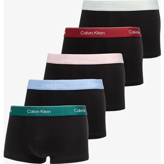 5 Pack Low Rise Trunks - Icon Cotton Stretch - Black - XXL