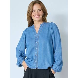 Co´Couture - Denimcc V-Shirt 35860 - 552 - Denim Blue