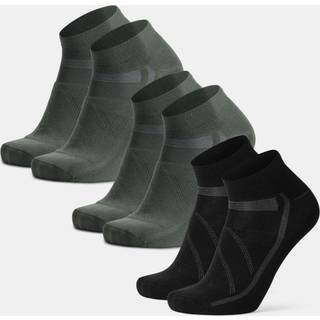 LOW-CUT CYCLING SOCKS - Olive Green | Black / 43-47 / 3-Pack