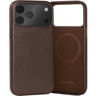 iPhone 17 Pro Max Leather Bumper Case (MagSafe Compatible) - Dark Brown