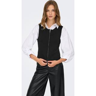 Riley Zip Vest, Black, L