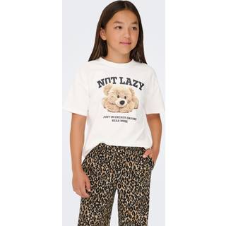 Billie Loose Teddy T-shirt, Cloud Dancer Lazy 122-128 cm