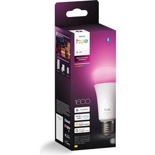E27 - Philips Hue Color and White Ambiance 1600lm LED pære (NY 2025 MODEL)
