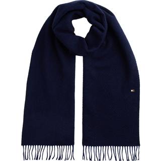 Pure Wool Herringbone Fringed Scarf