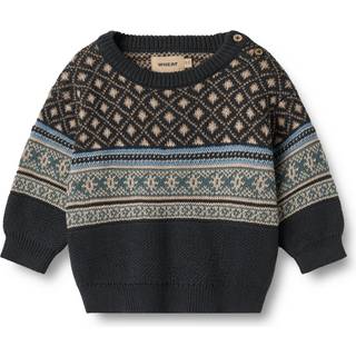 Wheat Julius Jacquard Pullover - Navy