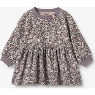 Wheat Dorthea Jersey Kjole - Purple stone flowers