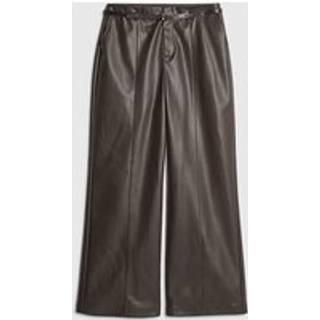 River Island River Island Brown Petite Belted Wide Leg Trousers