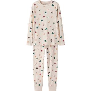 NAME IT Jule Natsæt Vismas Whitecap Gray