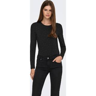 ONLY Bluse - Zita - Black Silver Rhinstones