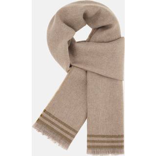 BOGGI MILANO Herren Schal beige Woll-Stoff meliert