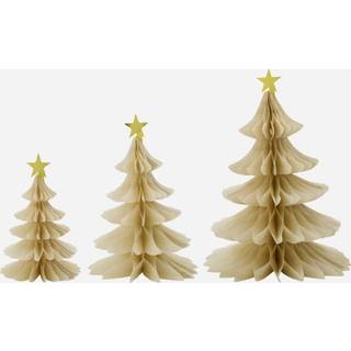 House Doctor Folde juletræer, 3str, papir, hvid