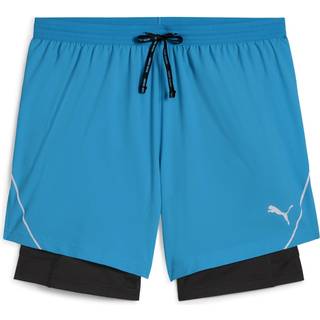 Puma Ultraweave 2in1 5in Running Shorts Men - Blue, Size XL - blue