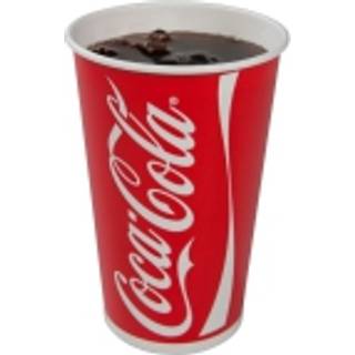 Coca-Cola papbæger Ø9cm 40cl pap/PE 16 oz rød