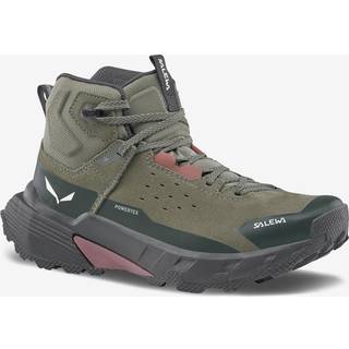Salewa Women's Pedroc 2 Leather Mid PTX Vandresko Damer størrelse 41 farve olivengrøn/sort