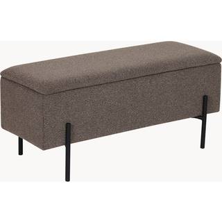 Watford Bænk - Bænk Med Opbevaring, Bouclé, Brun 95X36,5X43 Cm, Hn1061