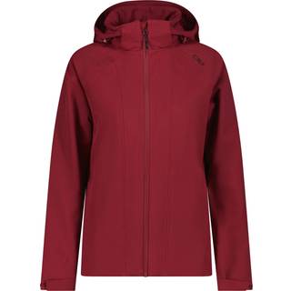 CMP Women's Jacket Zip Hood Stretch Softshell Softshelljakke Damer størrelse 46 farve rød
