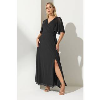 Yours Curve Yours Curve London Glitter Wrap Mesh Maxikjole - EU 52 (UK 24)
