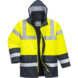 Hi-Vis 2-farvet trafikjakke - Gul (Størrelse: XXXL)