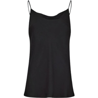 Satin Top - Sort - XS