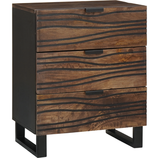 Natskab med skuffe Valnød 50 x 33 x 60 cm Massivt mangotræ