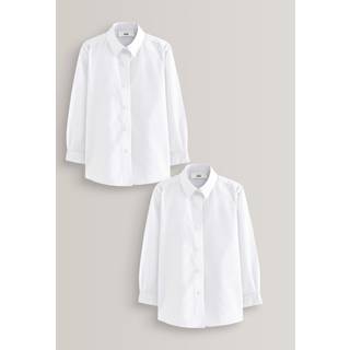 Next 2 Pack langærmede formelle skoleskjorter ( 3 - 18 år) - 4 år slank (104cm)
