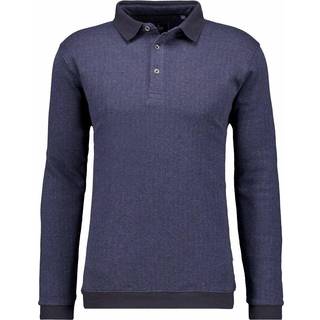RAGMAN Herren Polo-Shirt blau gemustert