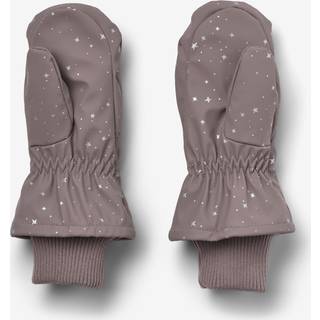 Wheat Stormy Gummivanter Purple Stone Stars Med Ribkant Og Stjernetryk - Str. Medium (12-24m)