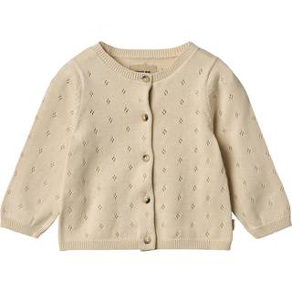 Wheat Maia Strikket Cardigan Sandshell 74 cm  Beige  74 cm  kvinde