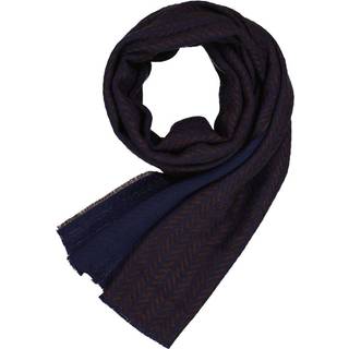 BOGGI MILANO Herren Schal braun Woll-Stoff gemustert