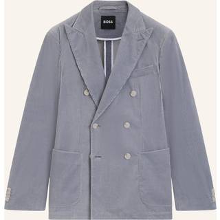 Slim fit blazer i bomuldsfløjl med stræk