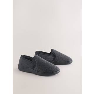 Next Black Closed Back Slippers