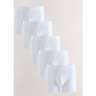 Next White 5 Pack A-Front Cotton Rich Boxers