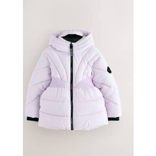 Baker by Ted Baker Baker by Ted Baker vandafvisende lilla rynket polstret frakke